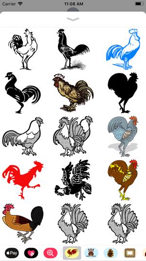 Raucous Rooster Stickers