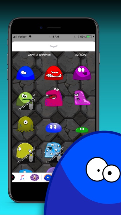 Blob Monsters Stickers