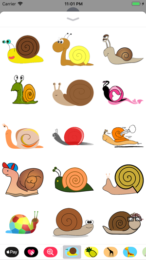 Slow Poke Snail Sticker Pack(圖1)-速報App