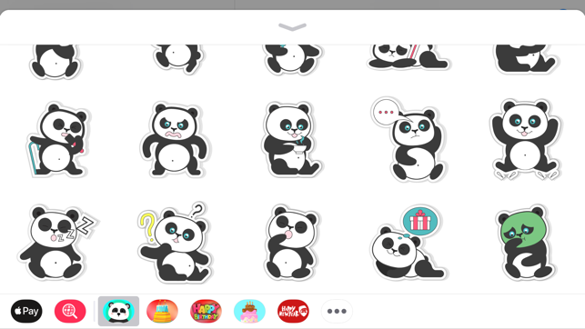 Adorable Panda Emojis Stickers(圖3)-速報App