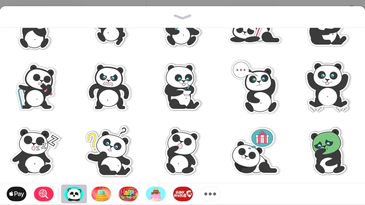 Adorable Panda Emojis Stickers