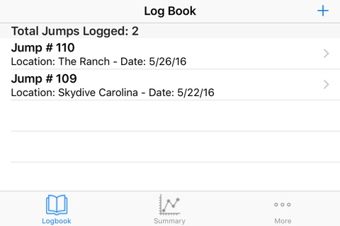 Skydive LogBook screenshot 2