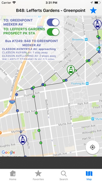 NYC Bus Tracker & Map screenshot 3