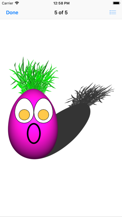 Purple Egg Face Sticker Pack screenshot 4