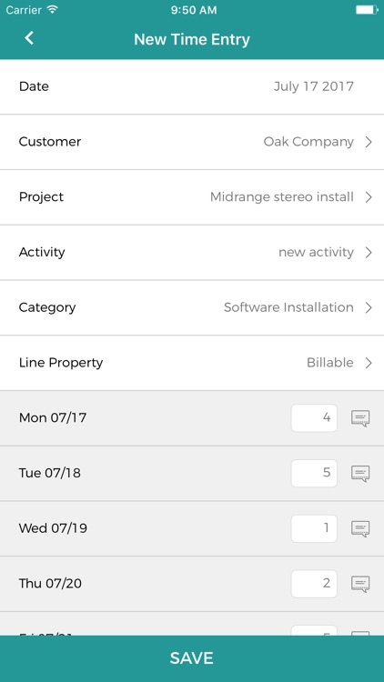 AX Timesheets App for Dynamics