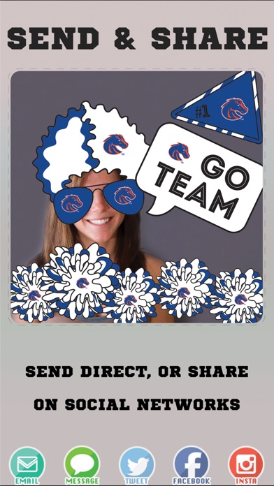 Boise State Broncos Selfie Stickers screenshot 4