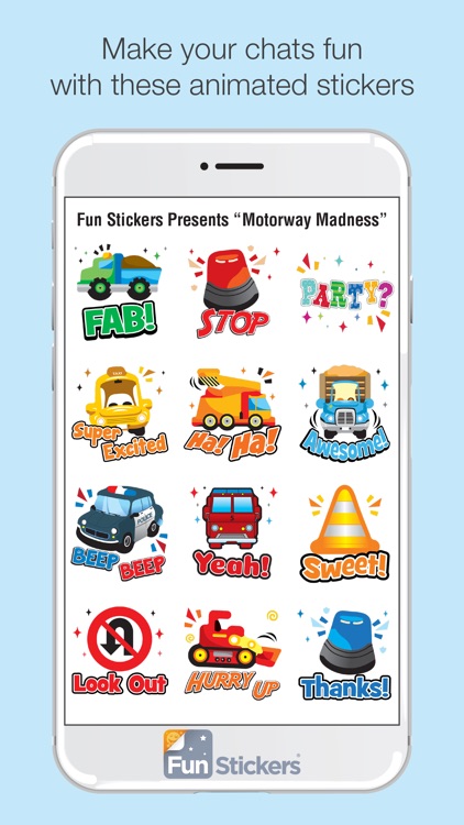 Motorway Madness iSticker