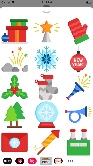 New Year 2018 Stickers Pack screenshot 3