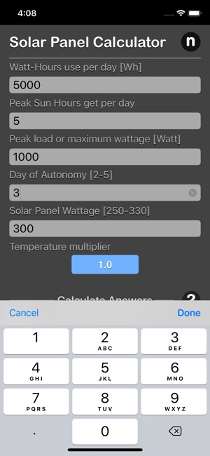 Solar Panel Calculator Plus(圖3)-速報App