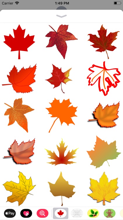 Maple Leaf Stickers