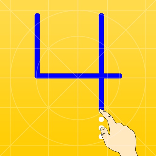 Trace Letters Level 4 Number iOS App