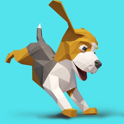 Beagle dog sticker animated icon