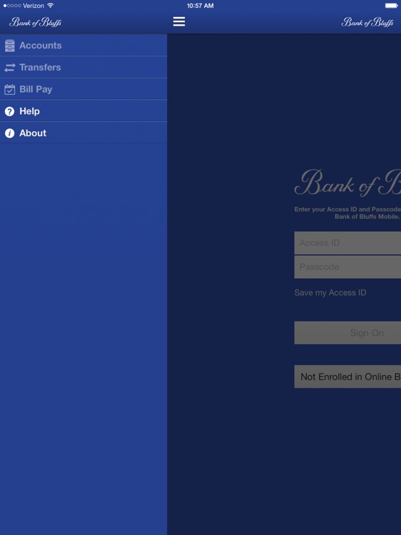 Bank of Bluffs Mobile for iPad