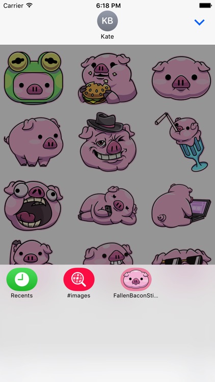 Fallen Bacon Stickers screenshot-3