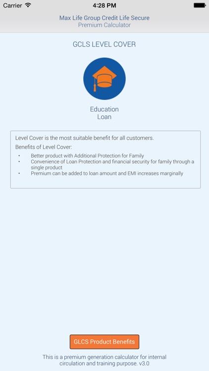 MaxLife GCLS Edu Premium Calc