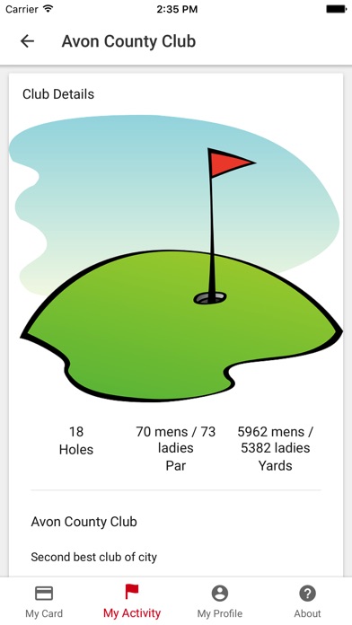 The Golfer Card screenshot 4