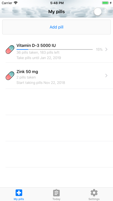 Pillbox: pill and med reminder screenshot 2