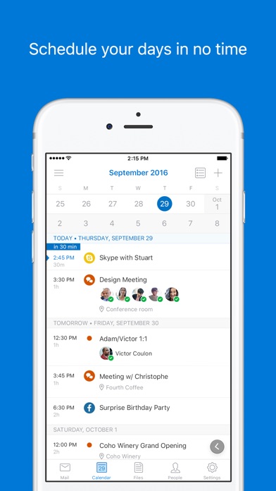 Microsoft Outlook - email and calendar Screenshot