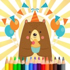 Bear Coloring and Painting Book