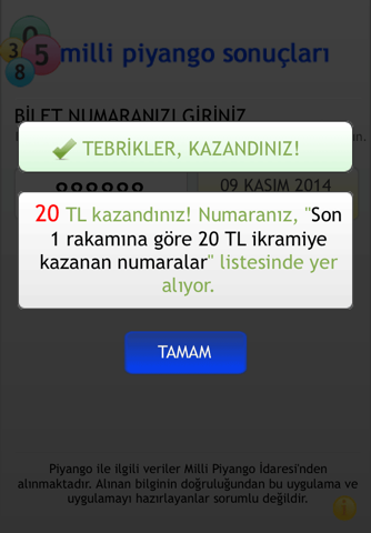 Piyango screenshot 4