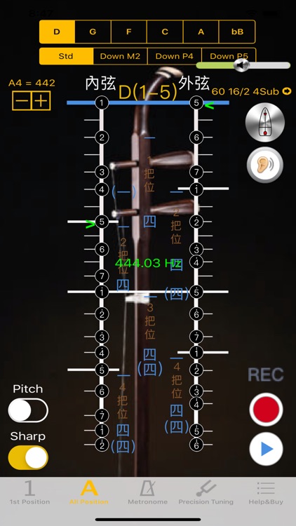 Erhu Tuner - Pitch