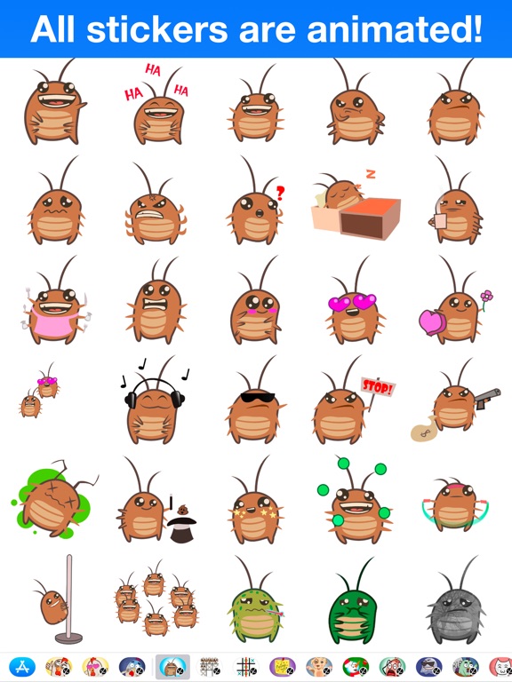 Cockroach - Animated stickersのおすすめ画像2