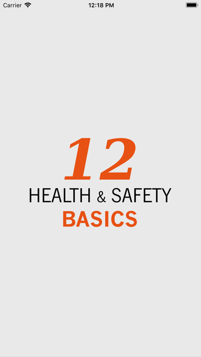 How to cancel & delete 12 Health & Safety Basics from iphone & ipad 1