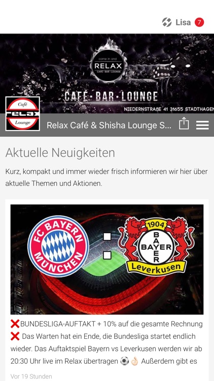 Relax Café & Shisha Lounge