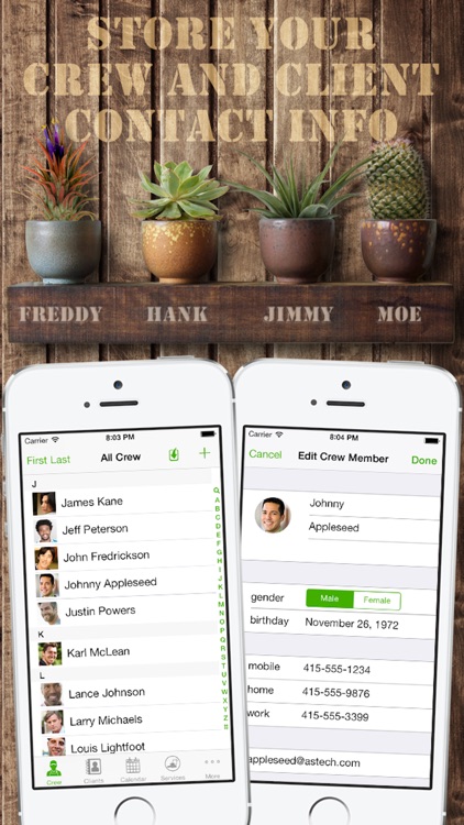 Lanscape Manager - Organize crew and appointments