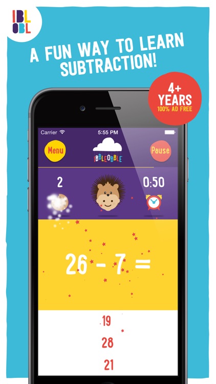 Subtraction with Ibbleobble screenshot-0