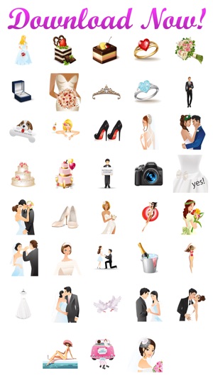 WeddingMoji - Wedding Emojis & Stickers(圖5)-速報App