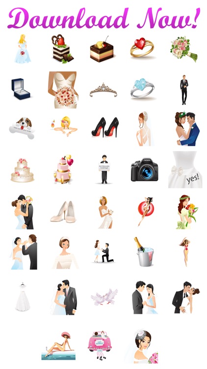 WeddingMoji - Wedding Emojis & Stickers screenshot-4