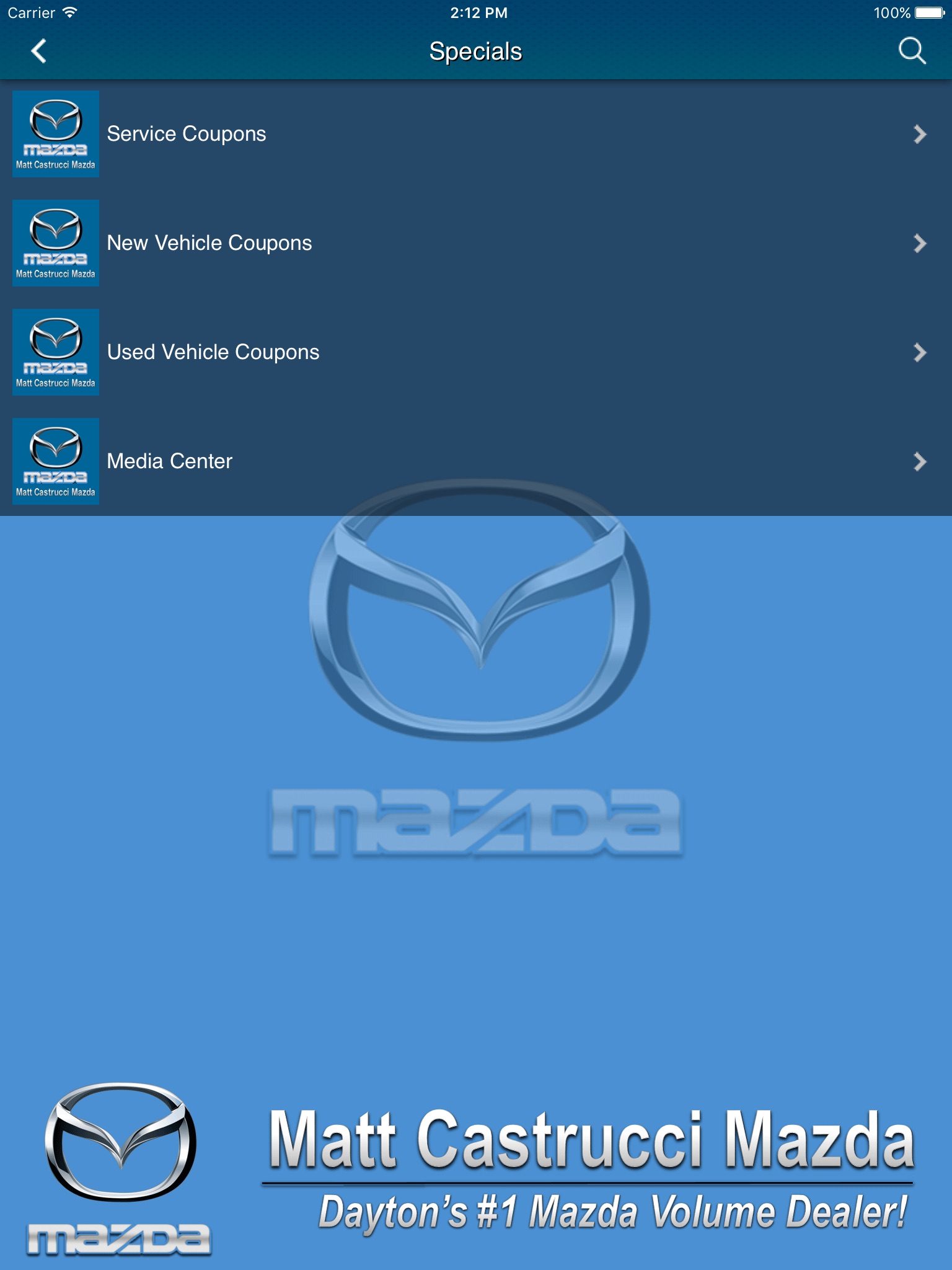 Matt Castrucci Mazda. screenshot 3