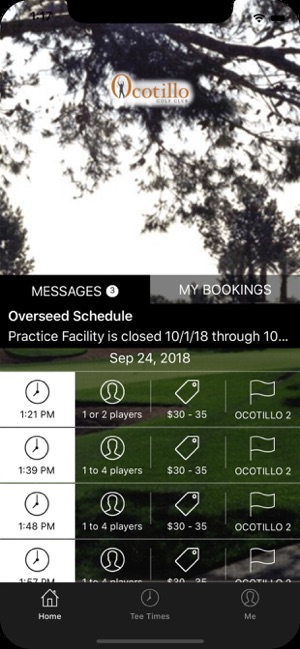 Ocotillo Golf Club Tee Times(圖1)-速報App