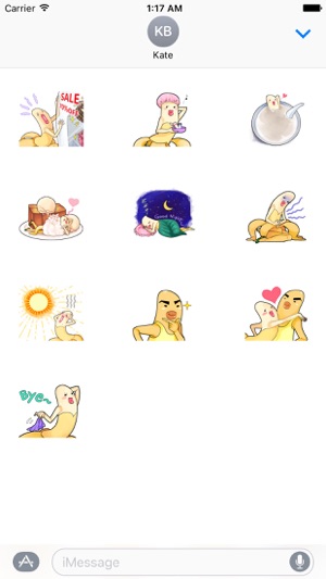 Beautiful Banana Model Sticker(圖3)-速報App