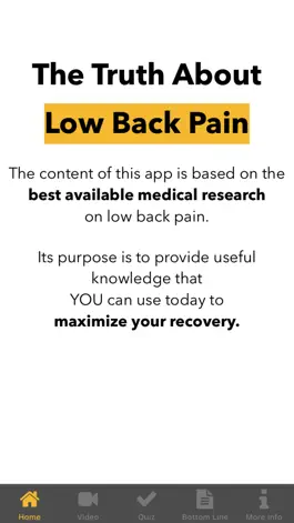 Game screenshot The Truth About Low Back Pain mod apk