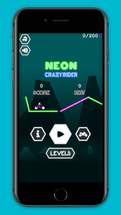 Neon Crazy Rider screenshot 1