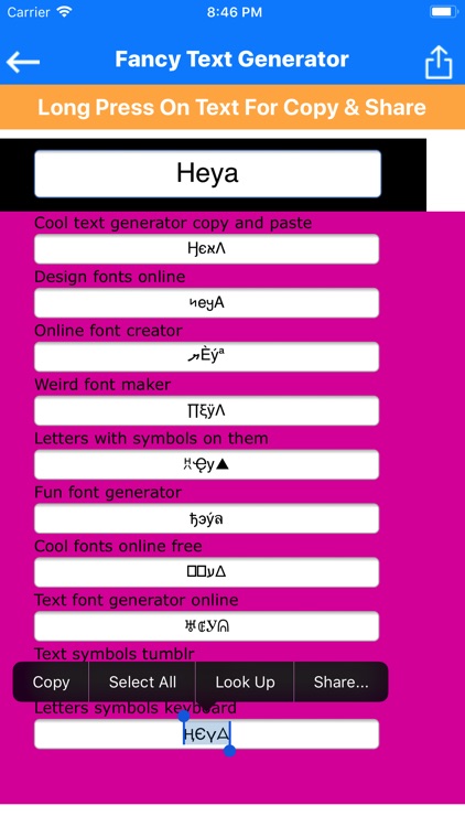 New Fancy Text Generator screenshot-3
