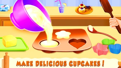 Cupcake Shop Kids cooking Game screenshot 2