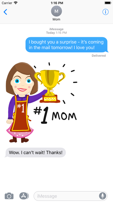 #1 Mom Stickers screenshot 2