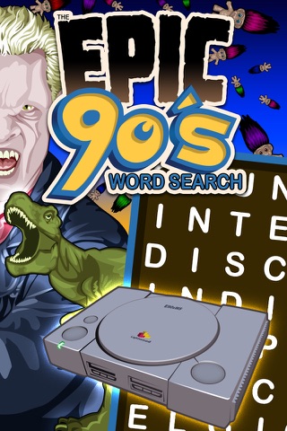 Epic 90s Word Search - giant nineties wordsearch - náhled