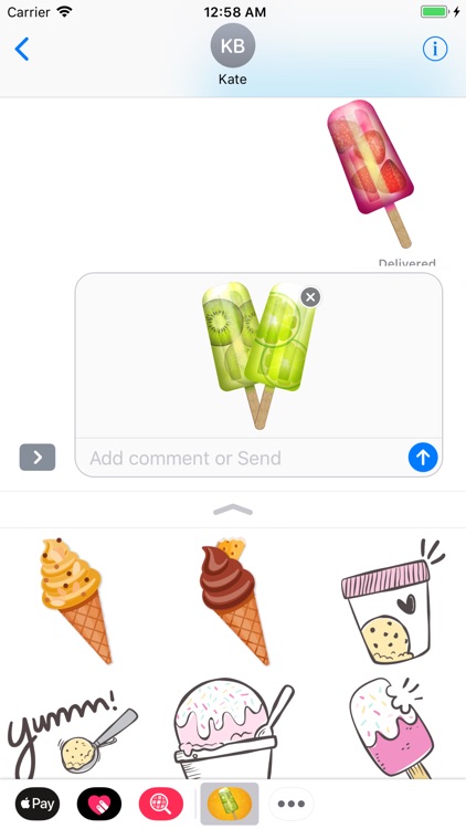 Sunburst Ice Cream Sticker
