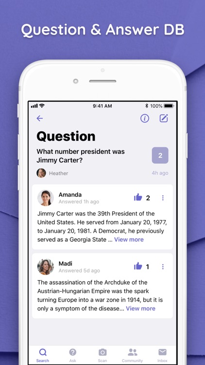 Homework cheat app picture