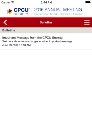 CPCU Society Event App screenshot 3