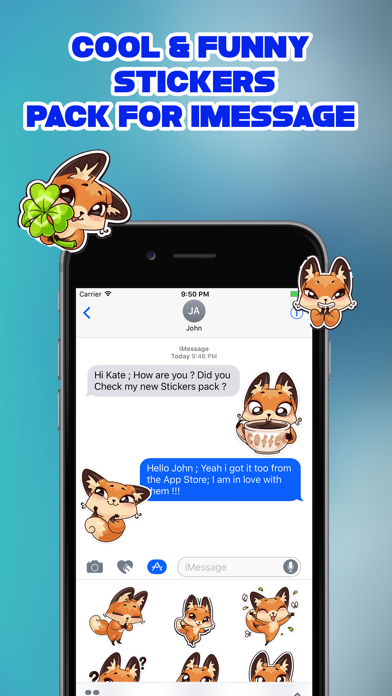 Amber The Fox Emoji Stickers screenshot 2