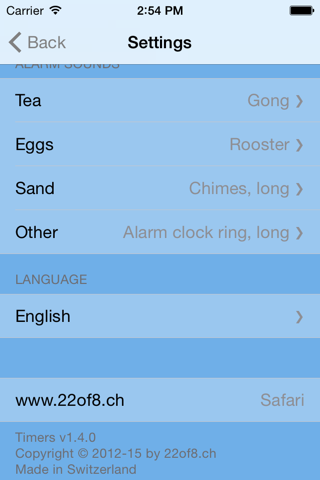 The Timers App - náhled