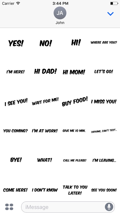 Large Text Stickers Lite