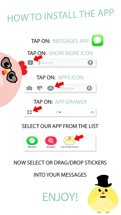 Cute Chicken Stickers screenshot-4