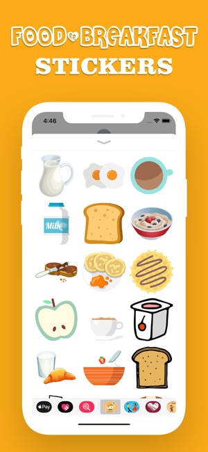 Food and Breakfast Stickers(圖3)-速報App