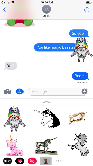 Majestic Unicorn Stickers screenshot 2
